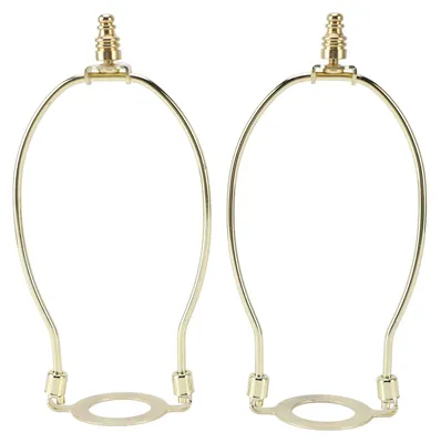 Lampenschirmhalter-Set für E26, Gold, verstellbar, 2 Stück