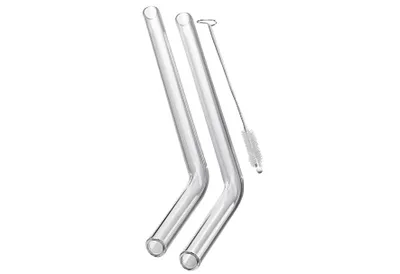 Produktbild von GEFU Trinkhalm Future Glas klar mit Reingungsbürste 23cm 4er, Transparent, Glas, 3 Stück(e), 8 mm, 230 mm