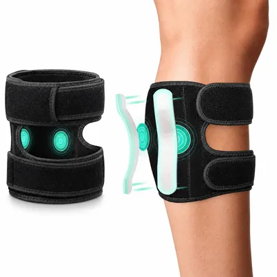 Produktbild von COOL-i Waden Kompressionsbandage mit Druckpolstern, Verstellbare Neopren-Wadenbandage mit Anti Rutsch, Für Sport & Alltag