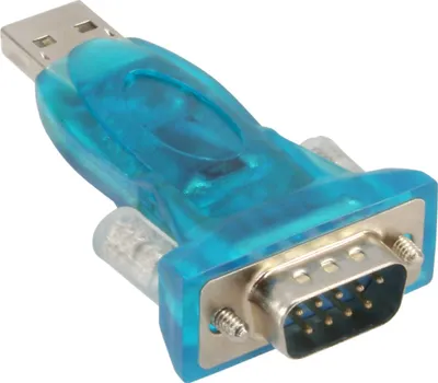 Productafbeelding van InLine® 33304A USB naar Seriële Adapter, connector A naar 9-polige Sub D connector, met USB verlengkabel van 0,8 meter