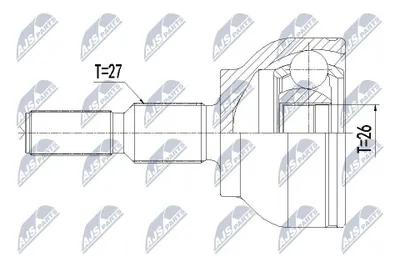 Produktbild von NTY Gelenksatz Antriebswelle Vorne Links Vorne Rechts für FORD FOCUS III Turnier NPZ-FR-044
