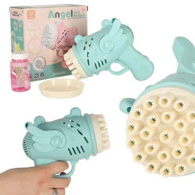 Produktbild von Seifenblasenpistole Seifenblasen mit Flügeln blau