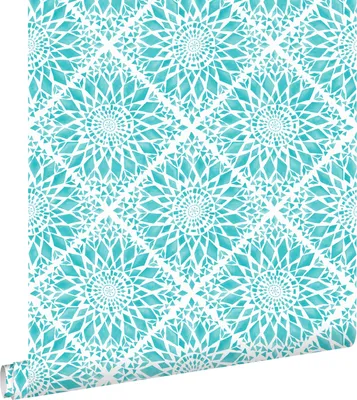 Produktbild von ESTAhome Tapete Fliesenmuster Türkis 53 cm x 10.05 m