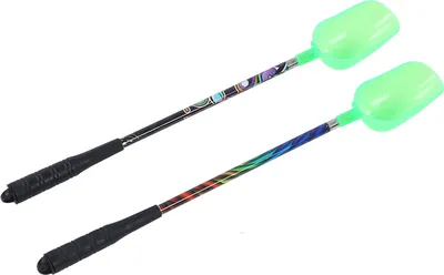 Produktbild von 2pcs Fischerköder werfen Löffel Teleskop 3 Abschnitte Edelstahl Kunststoffköder Schaufel für den Outdoor