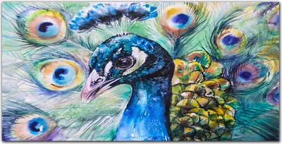 Produktbild von Coloray Bild aus Leinwand 140x70 Leinwand Dekoration - Malerei Vogel Tier Pfote