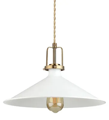 Image de Suspension Industrial-Minimal Eris-4 Metal White 1 Light E27