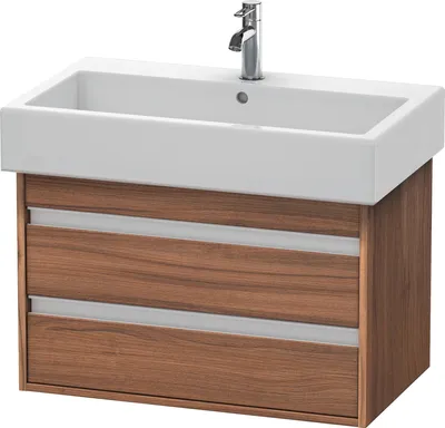 Produktbild von Waschtischunterbau KETHO 440x750x410mm nussbaum natur nussbaum natur