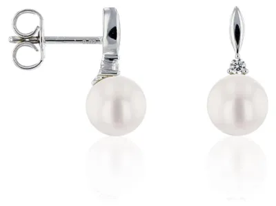 Obrázok produktu pre Luna Creation - 312.1461 - Náušnice - 585 biele zlato - sladkovodná kultivovaná perla 6-6,5 mm