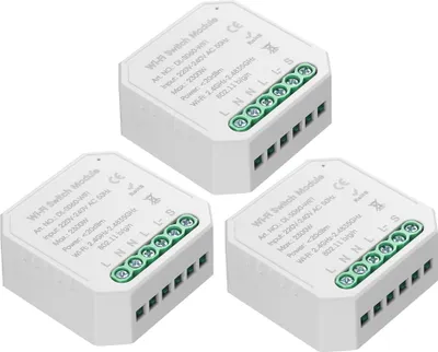 Produktbild von Tuya MINI DIY One Way Smart Switch Small Body APP Fernbedienung WiFi Switch Timer Lichtschalter Kompatibel mit Google Home/Nest & Alexa