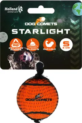 Image de Dog Comets jouet pour chien Starlight orange, taille : S