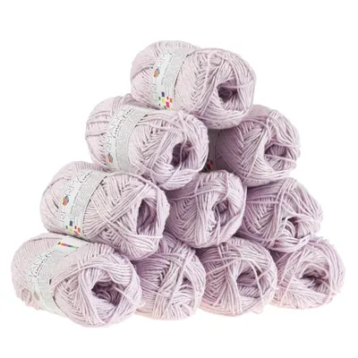 500g Strickgarn Linen Fun Mischgarn Häkelgarn Strick-Garn flieder