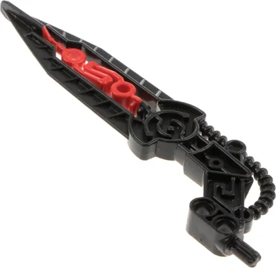 Produktbild von 1x Lego Bionicle Waffe Schwert Flügel schwarz rot Glatorian Skrall 64263pb02