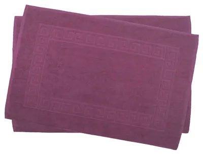 Produktbild von 2 er Set Julie Julsen® Badvorleger Duschvorleger Spirale Lila,50 x 40 cm