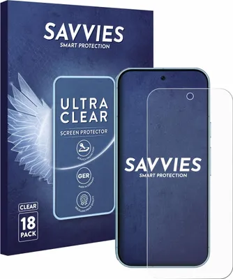 Produktbild von 18x Für Google Pixel 9 (case-friendly) Schutzfolie Savvies Displayschutz Display Schutz Folie Klar Transparent