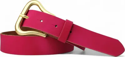 Produktbild von Ledergürtel Damen Echtleder 3 cm, Schnalle mattgold, Gürtel Vintage FRONHOFER