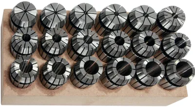 Produktbild von FORMAT Spannzangen-Set DIN6499B ER40 4-26mm, 23tlg., Rundlauf kleiner 0,007mm, Spannbereich:2-13 mm