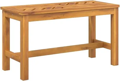 Imagen del producto de Banco de jardín de 80 cm, fabricado en madera de acacia maciza