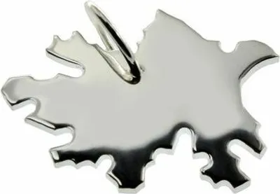 Image de Azerbaïdjan Pendentif en argent massif 925