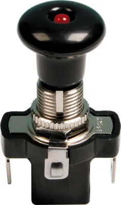 Obrázok produktu pre Spínač Lampa s LED diódou - 12/24V - červený - 10A