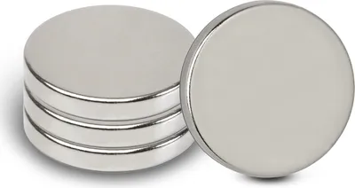 Obrázek produktu pro MAUL Magnet kulatý 4 kusy 6,2 kg ocel kov neodym magnetický Ø 2 x 0,5 cm stříbrný