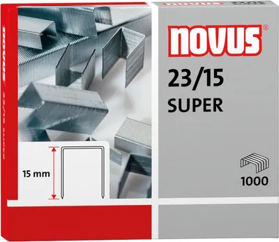 Produktbild von NOVUS Heftklammer 042-0044 23/15 verzinkt 1.000 St./Pack.