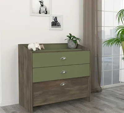 Immagine prodotto di Comò Elegante verde Mobili moderni Camera da letto Credenza in legno