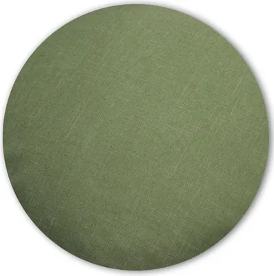Produktbild von Kissenbezug rund 80 cm grün hell Leinenoptik Kissenhülle Struktur Deko Kissen