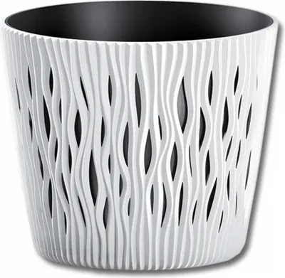 Obrázok produktu pre Doniczka Sandy okrągła 16 cm biała