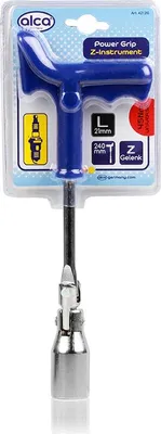 Produktbild von alca® Zündkerzenschlüssel 21 mm Kraftgriff Z-Gelenk Universal Zündkerzenentferner Zündkerzensteckschlüssel Werkzeug für Auto und Motorrad
