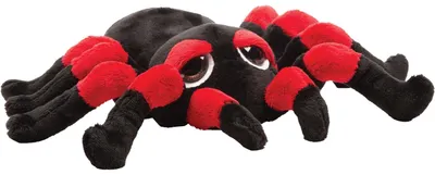 Produktbild von Stofftier Spinne Nico Schwarz/Rot M