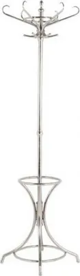 Produktbild von Casa Padrino Designer Luxus Garderobenständer London Silver - Edelstahl