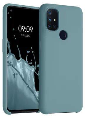 Produktbild von kwmobile Handyhülle für OnePlus Nord N10 5G Hülle - Case Silikon - Kabelloses Laden - Schutzhülle Cover in Arctic Night