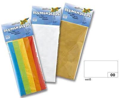 Immagine prodotto di Folia 90000 Seta floreale - 50 x 70 cm, 26 fogli, bianco