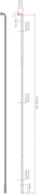 Produktbild von DT Swiss Speiche Competition 2.0 / 1.8 269 mm schwarz - robuste Laufrad-Aufrü...