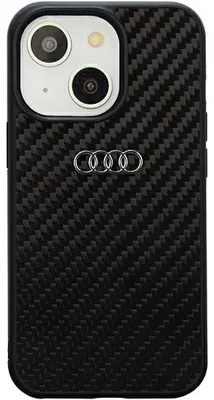 Produktbild von Audi Apple iPhone 14 Schutzhülle Tasche Case Backcover Etui Carbon Faser Schwarz