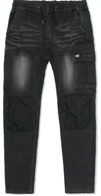 Produktbild von CAT Arbeitshose Bundhose Dynamic denim schwarz robuste Herren Workwear