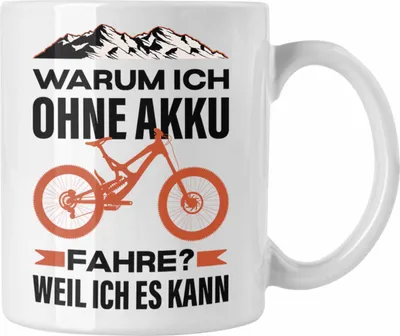 Produktbild von Trendation - Fahrradfahrer Geschenk Tasse mit Spruch Rennrad Mountainbike Geschenkidee Radfahrer Lustig (Weiß)