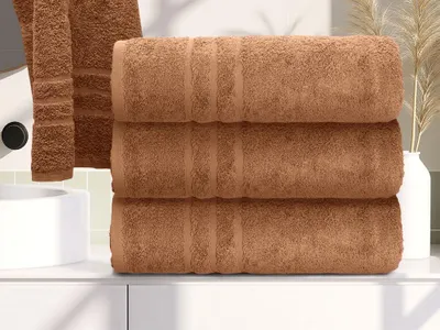 Zdjęcie produktu dla Ręcznik kąpielowy Comfort Maxi 100x200 cm brązowy, 100% bawełna