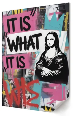 Produktbild von Straßenkunst- Kunstdruck A1 (59x84 cm) - Ausdrucksstark, Popkultur- Wandbild für Wohnzimmer Schlafzimmer & Flur, Modernes Poster Wanddeko, Ungerahmt