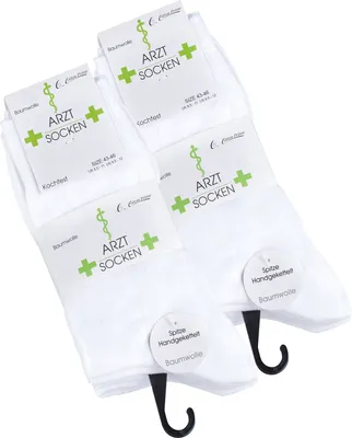 Produktbild von Cotton Prime® Arzt – Socken 10 Paar, Baumwolle 43-46 weiß
