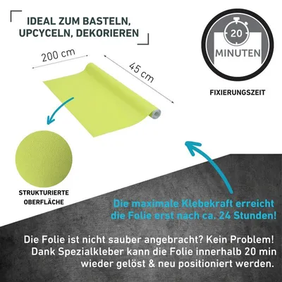 Produktbild von Klebefolie Unimatt anisgrün - 45x200cm