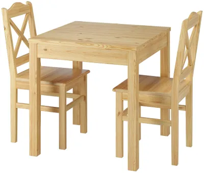 Produktbild von Gemütliches Tisch-& Stuhlset Kiefer massiv Esszimmermöbel 90.70-50 A -Set 20