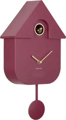 Produktbild von Karlsson - Wanduhr Modern Cuckoo Oro - Violett - 21.5x8.5x41cm