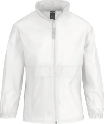 Zdjęcie produktu dla Cienka wiatrówka dziecięca - B&C SIROCCO/K - white - rozmiar 7/8