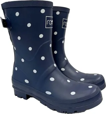 Produktbild von Rajn Damen Gummistiefel Dogs 6151214140106, 6151214144180, 6151214147181, 6151214148102, 6151214149161, 6151214155179, 6151214157142 RAJ-UZW057 Navy-White 42