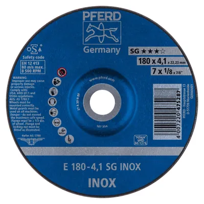 Produktbild von PFERD 62217432, Schneidedisk, Edelstahl, 18 cm, Jede Marke, Flache Mitte, 2,22 cm