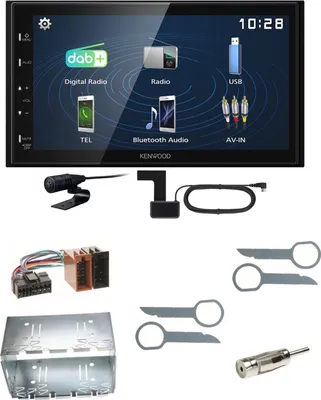 Produktbild von Kenwood DMX129DAB DAB+ Bluetooth USB Einbauset für Mercedes ML W163