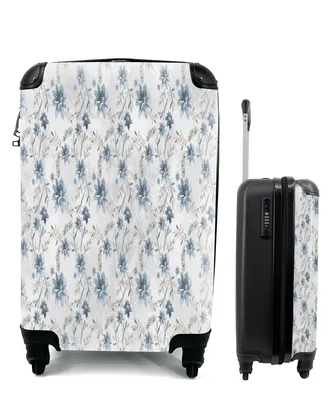 Produktbild von MuchoWow® Koffer Handgepäck Trolley Rollkoffer Kleine Reisekoffer mit 4 Rollen - Blumen - Pastell - Aquarell - Cabin Size < 55x40x23 cm & 55x40x20 cm - Fotokoffer - Kabinenkoffer - Boardgepäck - Reise-Box - Reisekoffer - Reisegepäck - Koffer mit Bild - Trolley für Kinder