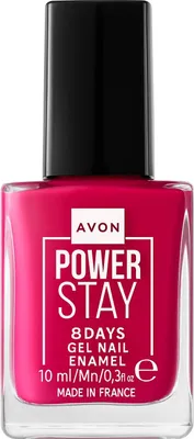 Image de AVON Powerstay vernis à ongles gel, effet hybride, Fail-Proof Fuchsia