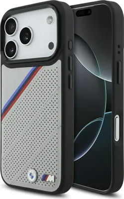 Immagine prodotto di Custodia Bmw M Tricolore Metallo Logo Magsafe Do Iphone 17 Pro - Szare